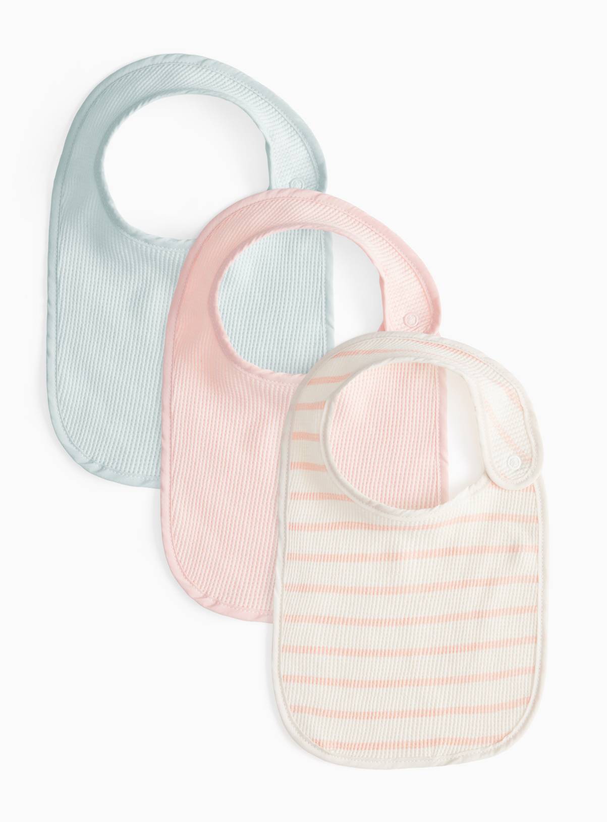 Ribbed Bibs 3 Pack One Size - Image 1